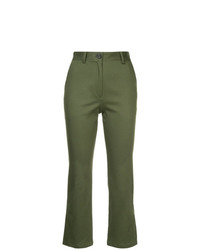 Pantaloni a campana verde oliva di H Beauty&Youth