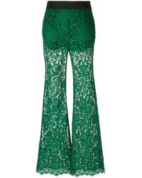 Pantaloni a campana verde scuro di Dolce & Gabbana