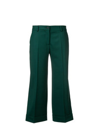 Pantaloni a campana verde scuro di P.A.R.O.S.H.