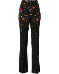 Pantaloni a fiori neri di Givenchy