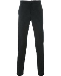 Pantaloni a righe verticali blu scuro di Dondup