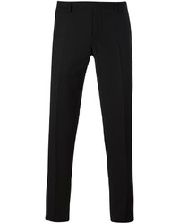 Pantaloni a righe verticali neri di Armani Collezioni
