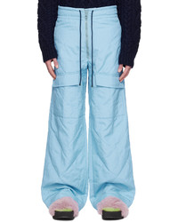 Pantaloni cargo azzurri di Dries Van Noten
