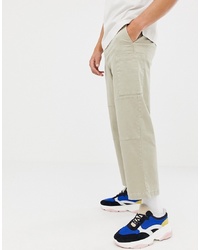 Pantaloni cargo beige di ASOS WHITE