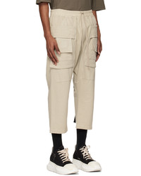 Pantaloni cargo bianchi di Rick Owens DRKSHDW