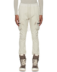 Pantaloni cargo bianchi di Rick Owens