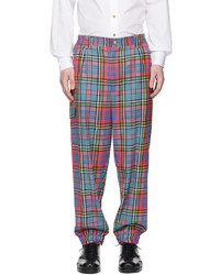 Pantaloni cargo di lana scozzesi marroni di Vivienne Westwood
