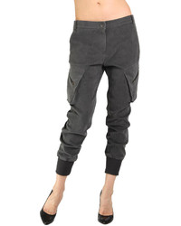 Pantaloni cargo grigio scuro