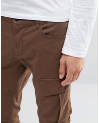 Pantaloni cargo marrone scuro di Asos