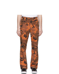 Pantaloni cargo mimetici arancioni di McQ Alexander McQueen