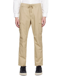 Pantaloni cargo ricamati marrone chiaro di Polo Ralph Lauren