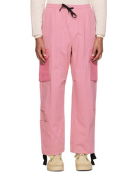 Pantaloni cargo rosa di DOUBLE RAINBOUU