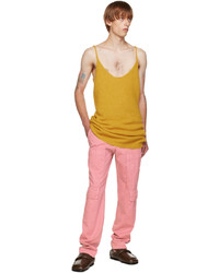 Pantaloni cargo rosa di Dries Van Noten