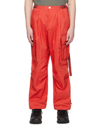 Pantaloni cargo rossi di F/CE