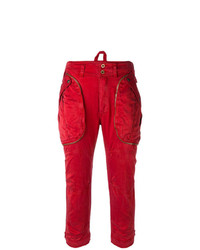 Pantaloni cargo rossi di Faith Connexion