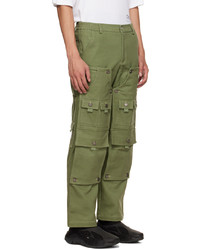 Pantaloni cargo verde oliva di Tombogo