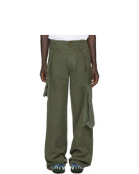 Pantaloni cargo verde oliva di Loewe