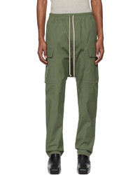Pantaloni cargo verde oliva di Rick Owens