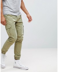 Pantaloni cargo verde oliva di Solid