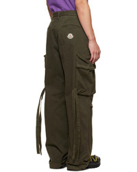 Pantaloni cargo verde scuro di Moncler