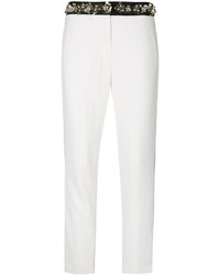 Pantaloni decorati bianchi di MSGM