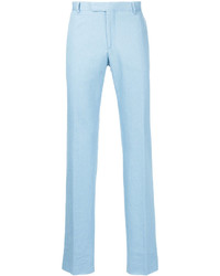 Pantaloni di cotone azzurri