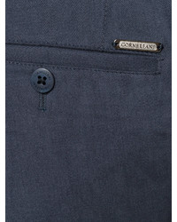 Pantaloni di cotone blu scuro di Corneliani