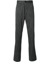 Pantaloni di cotone grigio scuro di Ann Demeulemeester