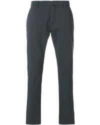 Pantaloni di cotone grigio scuro di Dondup
