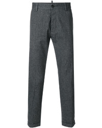Pantaloni di cotone grigio scuro di DSQUARED2