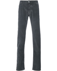 Pantaloni di cotone grigio scuro di Jacob Cohen