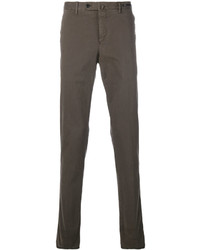 Pantaloni di cotone marroni di Pt01