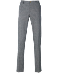 Pantaloni di cotone stampati grigi