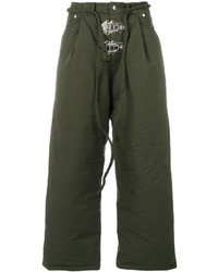 Pantaloni di cotone verde oliva di Craig Green