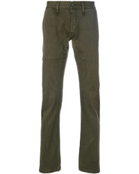 Pantaloni di cotone verde oliva di Denham Jeans