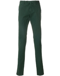 Pantaloni di cotone verde scuro