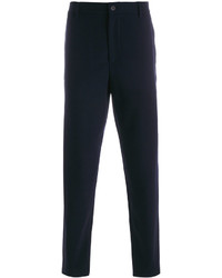 Pantaloni di lana blu scuro di Giorgio Armani