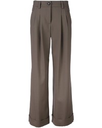 Pantaloni di lana grigi di Giorgio Armani