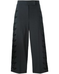 Pantaloni di lana grigio scuro di Brunello Cucinelli