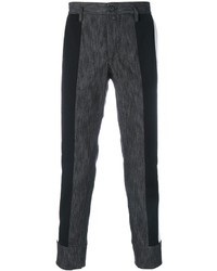 Pantaloni di lana grigio scuro di Dolce & Gabbana