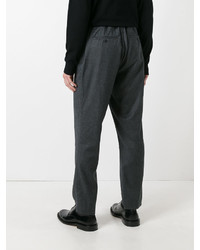 Pantaloni di lana grigio scuro di AMI Alexandre Mattiussi