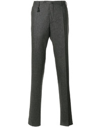 Pantaloni di lana grigio scuro di Incotex