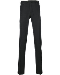 Pantaloni di lana grigio scuro di Pt01