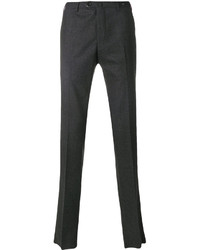 Pantaloni di lana grigio scuro di Pt01