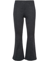 Pantaloni di lana grigio scuro di Rosetta Getty