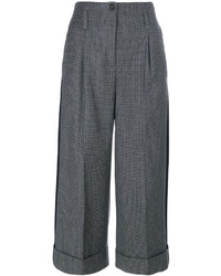 Pantaloni di lana grigio scuro di Semi-Couture