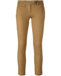 Pantaloni di lana marrone chiaro di Dondup