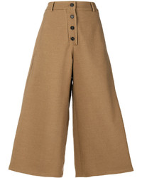 Pantaloni di lana marrone chiaro di Societe Anonyme