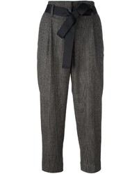 Pantaloni di lana marroni di Brunello Cucinelli
