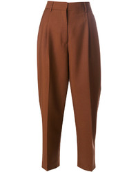 Pantaloni di lana marroni di Jil Sander